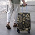 thumbnail image 3 of Black Gothic Sun Moon Pattern Luggage Cover Fashion Suitcase Cover Baggage Covers Fit 25-28 Inch Luggage (Go Travel), 3 of 5