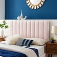 thumbnail image 3 of Headboard, King Size, Velvet, Pink, Modern Contemporary Urban Design, Bedroom Master Guest Suite, 3 of 10