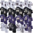 thumbnail image 1 of Foreign trade NFL Ravens Ravens legendary second generation rugby jersey #8 Jackson #9 15 57, 1 of 5