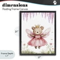 thumbnail image 4 of Stupell Industries Cottage Woodland Bear Forest Fairy Black Floating Frame Canvas Art, 17 x 21, by LSR Design Studio, 4 of 8