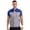 Blue&Gray, variant on Men's Mechanic Work Shirt Short Sleeve Front Zip Industrial Uniform Workshop Factory Workwear Blue&Gray 170/L