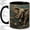 Black, variant on Ornate Elephant Accent Mug, 11oz Ceramic Coffee Cup for Animal Lovers