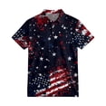 thumbnail image 3 of Men's USA 250th Anniversary Patriotic Stars Polo Shirt American Flag Style Casual Short Sleeve America 250 Merchandise, 3 of 6