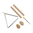 thumbnail image 2 of Percussion Instrument Set, Stable Structure Musical Percussion Instrument Set Safe Material Exquisite Workmanship  For Children, 2 of 8