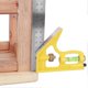 thumbnail image 2 of Adjustable Stainless Steel Portable Ruler Woodworking Measuring Tool Combination Square Yellow 300mm, 2 of 3