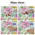 thumbnail image 4 of Nawypu Spring Summer Floral Tablecloth Round Wildflower Leaf Butterfly Table Cloth Circular FlowersTable Cover Washable Wipeable Reusable Polyester Tabletop for Dining Kitchen Holiday Decor, 4 of 7
