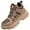 Brown, variant on Woobling Unisex Safety Shoe Lace Up Work Shoes High Top Protection Boot Anti-collision Booties Men Slip Resistant Steel Toe Boots Brown 9