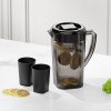 thumbnail image 1 of Hervidor de agua fría de 2 litros con grifo | Dispensador infusor de frutas para refrigerador con grifo | Jarra de plástico de gran capacidad para limonada, té helado y bebidas de frutas, 1 of 7