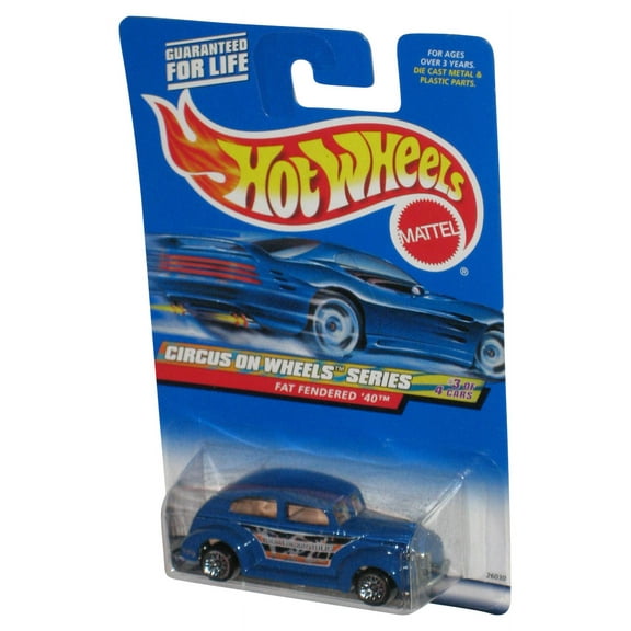 Hot Wheels Circus On Wheels 3/4 (1999) Blue Fat Fendered '40 Toy Car #027
