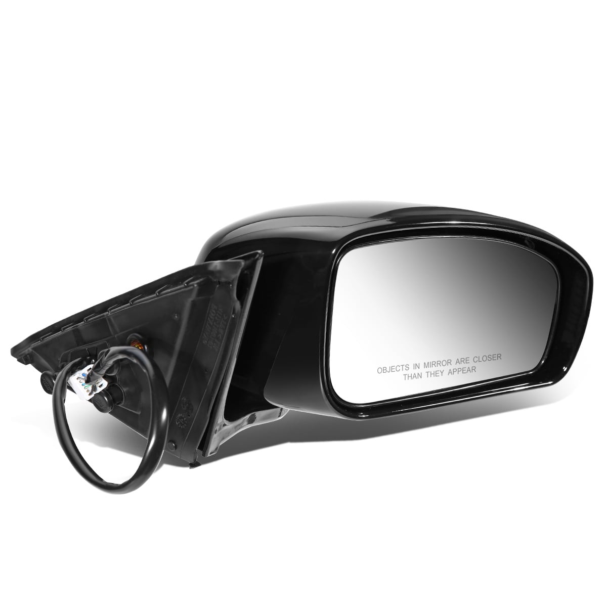 Replacement Passenger Power Side View Mirror Heated Textured Black Compatible with 2006-2010 Commander 55396636AD 