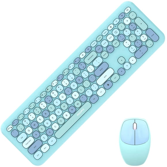 Combo de teclado y ratón inalámbricos MOFII tamaño completo 2.4G con 110 teclas para PC