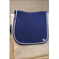 thumbnail image 3 of Full Size Horze Silver Cord All Purpose Horse Cotton Saddle Pad Dark Blue, 3 of 6