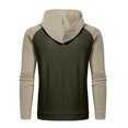 thumbnail image 4 of Vedolay Men Long Sleeve Sweatshir Pullover Long Sleeve Hoodies Tops Fall 2023 Clothes Army Green,2XL, 4 of 4