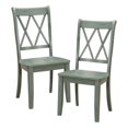 thumbnail image 5 of Pemberly Row 5-Piece Contemporary Wood Dining Set in Natural and Teal, 5 of 11