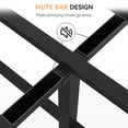 thumbnail image 5 of Metal Bed Frame with Rattan Headboard, Black - Full, 5 of 5