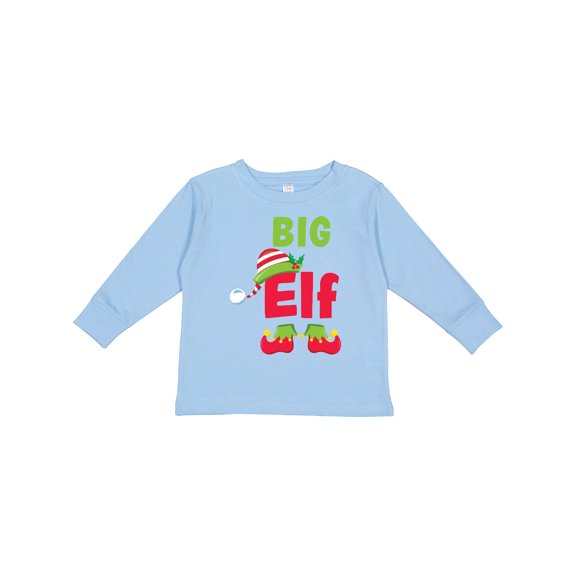 Inktastic Christmas Big Elf Boys or Girls Long Sleeve Toddler T-Shirt