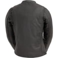 thumbnail image 2 of First Mfg Co - Flashback - Women's Motorcycle Biker Riding Black Leather Jacket - Medium - Gussets Armor Pockets, 2 of 5