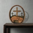 thumbnail image 5 of XGFHYJEH Easter Decoration, Easter Decorations for the Home, Easter Decor, Easter Decoration Wooden Easter Resurrection Scene Tomb Tray Set Easter Decor For Religious Home Office Tabletop, 5 of 7