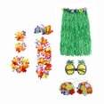 thumbnail image 2 of Conjunto De 2 Faldas Para Disfraz, Vestido De Fiesta Estilo Luau, Disfraz Nacional, 60 Cm, Color Verde, 2 of 7