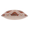 thumbnail image 5 of Harlow Hill 20" x 20" Rust/Off-White Geometric Cotton Adult Decorative Throw Pillow Cover, 5 of 8