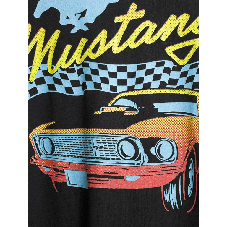 Ford Mustang Men\'s Licensed Sleeve T-Shirt Short