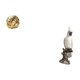 thumbnail image 5 of Figura de cerámica,Figura de cerámica con forma de bola de hilo y nudo,Figura de escritorio,Figura de loro para escritorio,oficina,decoración del hogar,Estatua de pájaro de resina,regalo de, 5 of 8
