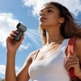 thumbnail image 5 of Portable Hands-Free Mini Fan with 4-Speed Turbos, Rechargeable Handheld Clip-On Design, 360° Adjustable Breeze, LED Display, Fast Charging for Travel, Outdoors, Office, and Events, 5 of 5
