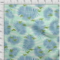 thumbnail image 4 of oneOone Polyester Spandex Mint Green Fabric Tropical Plam Tree With Birds Fabric For Sewing Printed Craft Fabric By The Yard 56 Inch Wide, 4 of 4