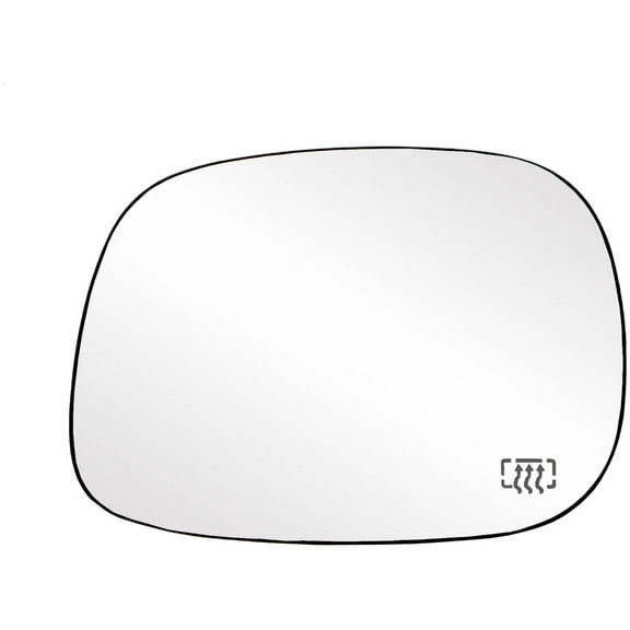 33203 - Fit System Driver Side Heated Mirror Glass w/ backing plate, Dodge Ram Pick-Up 1500 05-08, Ram Pick-Up 2500, 3500 05-09, 6 1/ 2" x 9" x 9 1/ 2" (w/ o towing pkg)