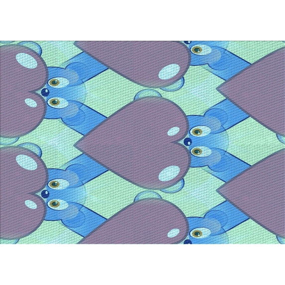 Ahgly Company Machine Washable Indoor Rectangle Transitional Blue Diamond Blue Area Rugs, 2' x 3'