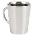 thumbnail image 4 of 340 Ml Stainless Steel Copper Plated Double Layers Tea Mug Silver, 4 of 8