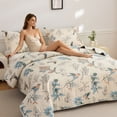 thumbnail image 6 of Jessy Home Floral Bedspread King Size Vintage Bird Quilt Microfiber Coverlet Set, 6 of 9