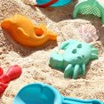 thumbnail image 5 of Juego de juguetes de arena con palas, rastrillo y balde: juego de 9 piezas junto al mar para aventuras de castillos de arena para niños y diversión en la playa, 5 of 5