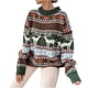 thumbnail image 1 of Suéteres Navideños Para Mujer Suéter de Punto Cuello Redondo Temperamento Suelto Top de Manga Larga Odeerbi  ODB186798, 1 of 7
