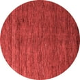 thumbnail image 1 of Ahgly Company Indoor Round Abstract Red Modern Area Rugs, 7' Round, 1 of 4
