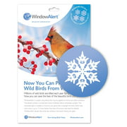 WindowAlert Snowflake Anti-Collision Decal - UV-Reflective Window Decal to Protect Wild Birds from Glass Collisions