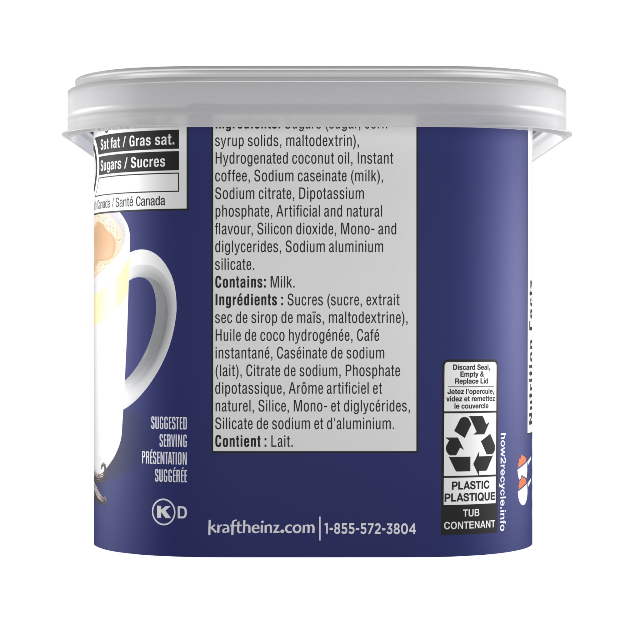 Maxwell House Café French Vanilla Flavoured Instant Coffee Beverage Mix, 240 g Canister, 240g