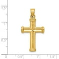 thumbnail image 3 of Real 14kt Yellow Gold Hollow Cross Pendant; for Adults and Teens; for Women and Men, 3 of 3