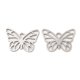 thumbnail image 1 of Non-Tarnish 201 Stainless Steel Pendants Hollow Butterfly Charm Stainless Steel Color 13x18.5x1mm Hole: 1.6mm, 1 of 2