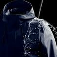 thumbnail image 4 of Rain Jacket for Women Men Plain Basic Windproof Waterproof Zip Up Hooded Jacket with Pockets Windbreaker Outerwear, 4 of 7