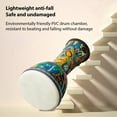 thumbnail image 3 of yeacher 8 Inch African Hand Drum with Goat Skin Surface, Lightweight PVC Body, Colorful Cloud Design, Traditional Percussion Instrument, 3 of 7
