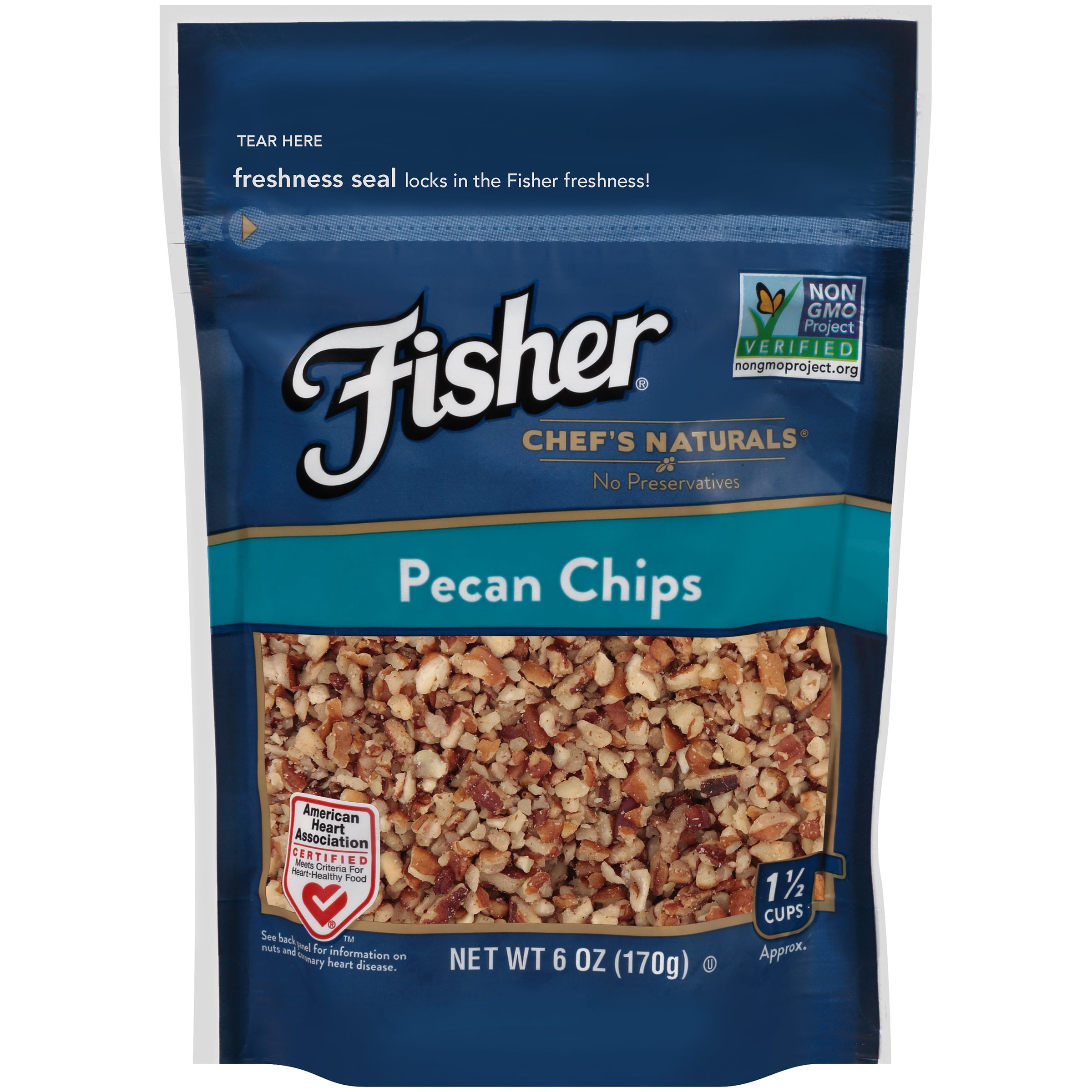 Fisher Chef's Naturals Pecan Chips, 6 oz by John B. Sanfilippo & Son, Inc.