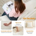 thumbnail image 5 of 41.3" Modular Sectional Sofa, Modern Comfy Cloud Couch Sectional Sofa, Chenille Sofa Sleeper Deep Seat Sofa with Throw Pillows for Living Room, Single Seat Sofa Couch, Beige, 5 of 9
