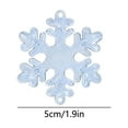 thumbnail image 6 of Usloyux Under $5 Small Snowflake Christmas Decor, Mini Snowflake Tree Ornaments, Tiny Xmas Snowflake Pendants, Delicate Winter Decorations, Petite Snowflake Ornaments, 6 of 9