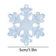 thumbnail image 3 of Copos De Nieve De Plástico Adornos de copos de nieve azules translúcidos, colgantes de cristal Rkxzt, 3 of 9