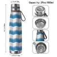 thumbnail image 3 of Modern 29oz Stainless Steel Insulated Thermos with Tea Filter, 360° Printed Travel Bottle, Leakproof BPA-Free Flask with Anti-Slip Base, 304 Inner & 201 Outer, Vacuum Cup, 3 of 6