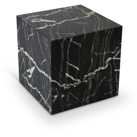 Meridian Furniture Bolzano Black Marble End Table