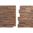 thumbnail image 4 of Ekena Millwork 48 5/8"W x 24 3/4"H x 1 1/4"D Cascade Stacked Stone, EverStone Faux Stone Siding Panel, York Town, 4 of 9