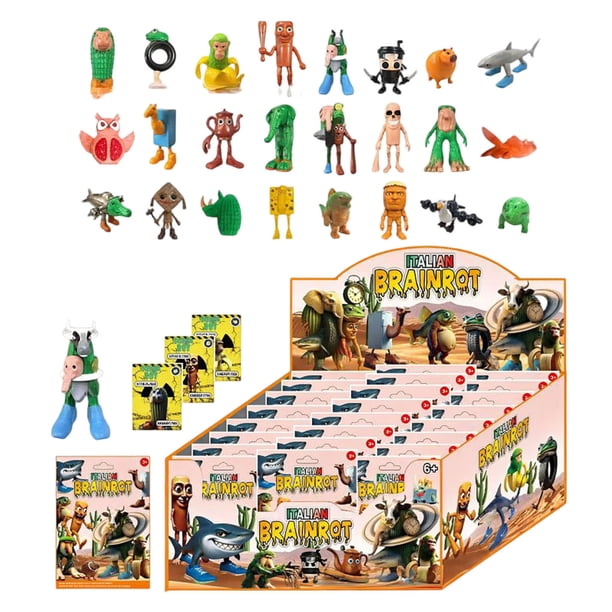 Italian Brainrot Toy Mystery Box 24Pcs- Tralalero Tralala 3D
