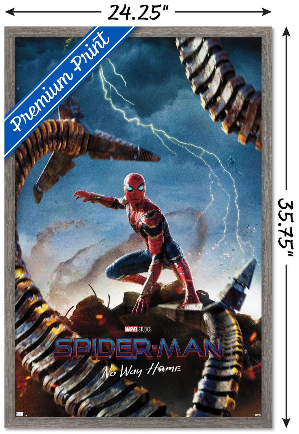 Marvel Spider-Man: No Way Home - Teaser Wall Poster, 22.375" x 34"
